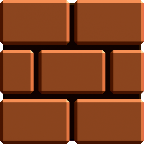 Autocollant Mario Brick Block