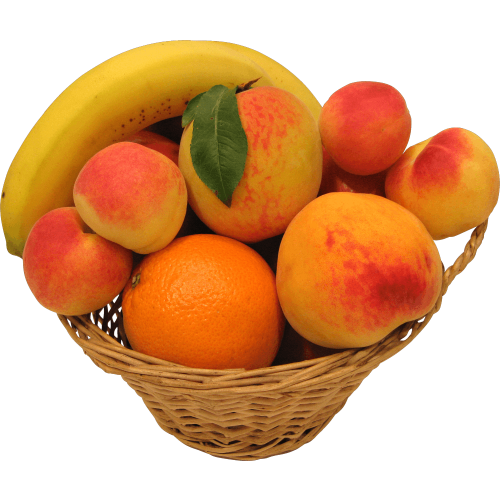 Autocollant Alimentation Corbeille De Fruits