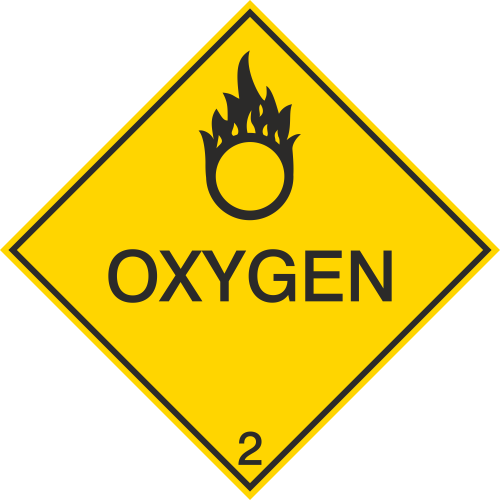 Autocollant Transport Maritime Oxygène