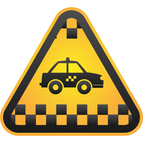 Autocollant Métier Taxi 1