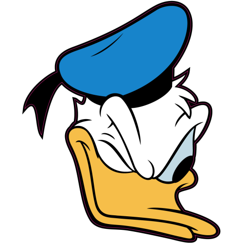 Autocollant Tete Donald