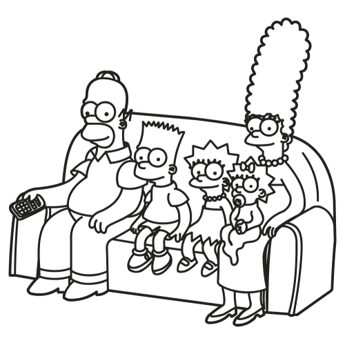 Sticker Muraux Simpson