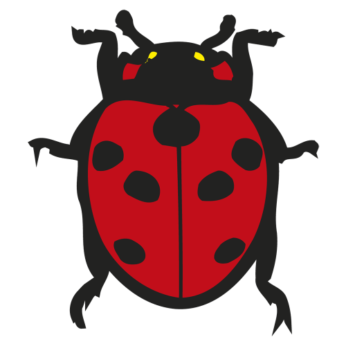 Autocollant Coccinelle