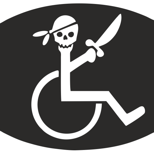 Sticker Handicapé Pirate