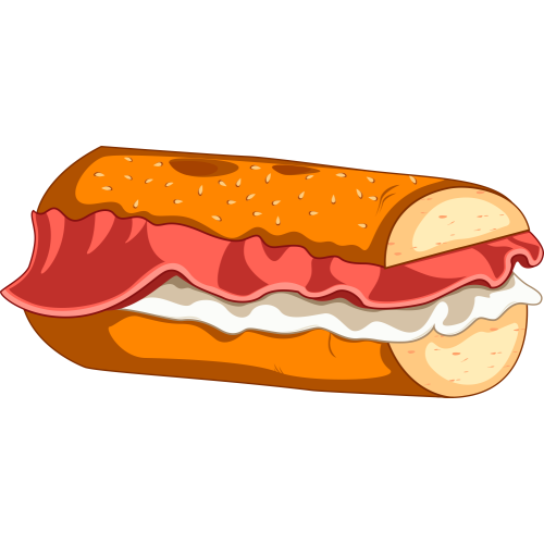 Autocollant Fast Food Sandwich 8