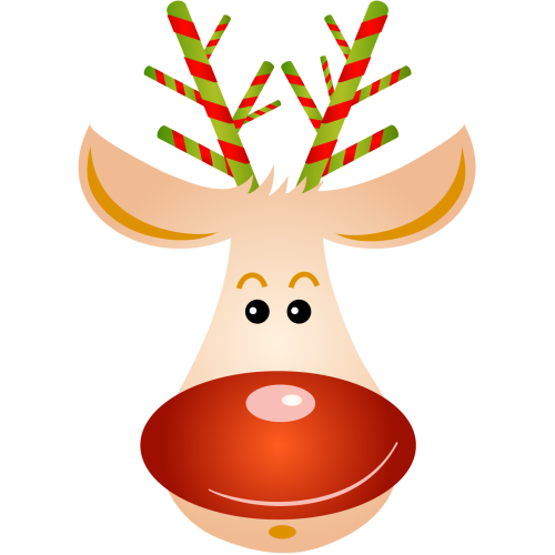 Autocollant Déco Noel Renne Rigolo