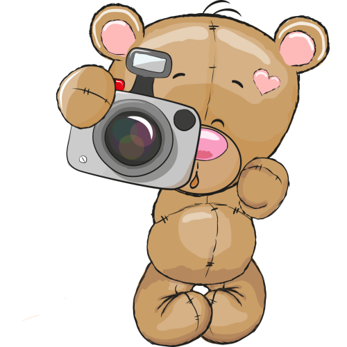 Autocollant Ours En Peluche Mignon