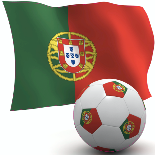Autocollant Portugal Foot