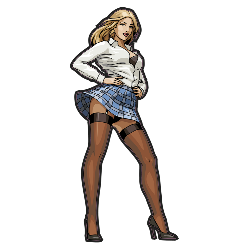 Autocollant Sexy Femme