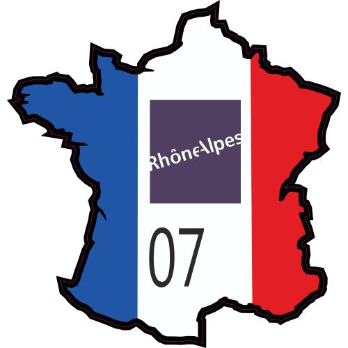 Autocollant Ardeche (rhone Alpes)
