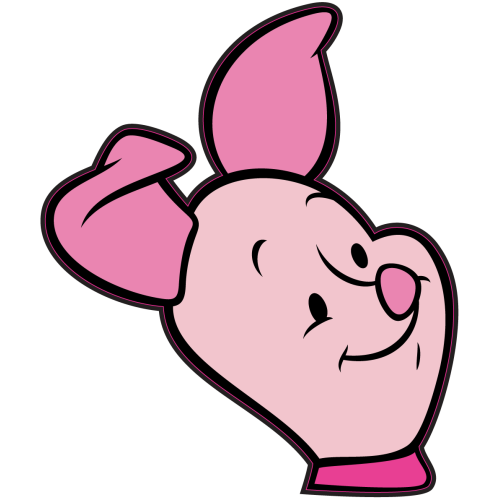 Autocollant Tete Porcinet