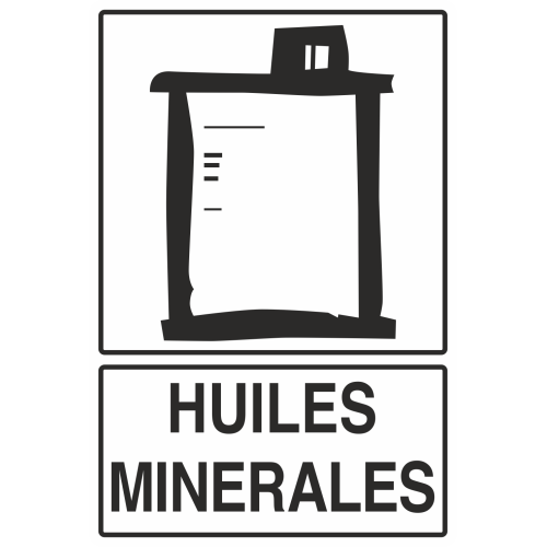 Autocollant Recyclage Huiles Minérales
