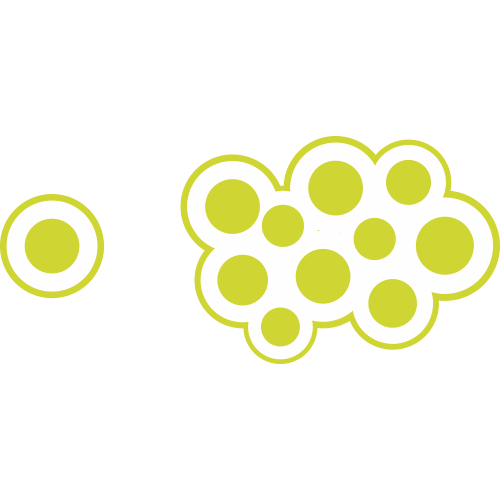 Autocollant Cercle Moderne Jaune