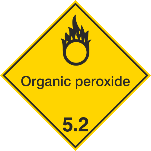 Autocollant Transport Maritime Péroxydes Organiques