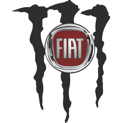 Autocollant Fiat Monster