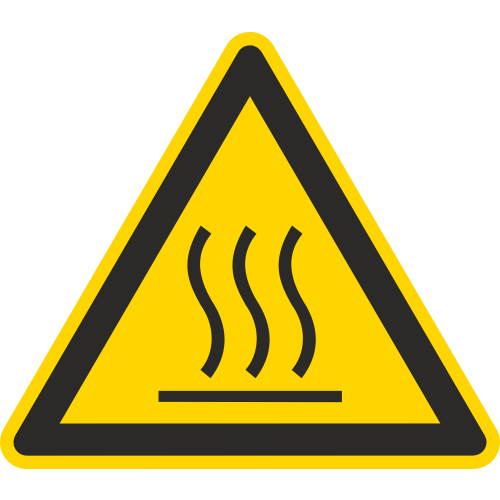 Autocollant Danger Haute Température