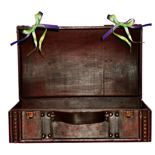 Autocollant Enfants Coffre Bois