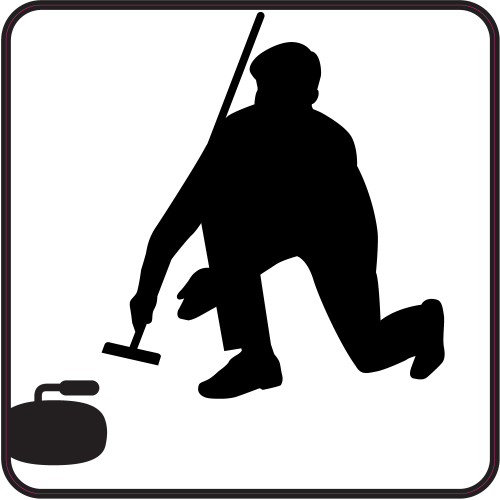 Autocollant Curling B