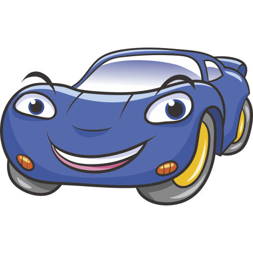 Autocollant Voiture Enfant Bleu