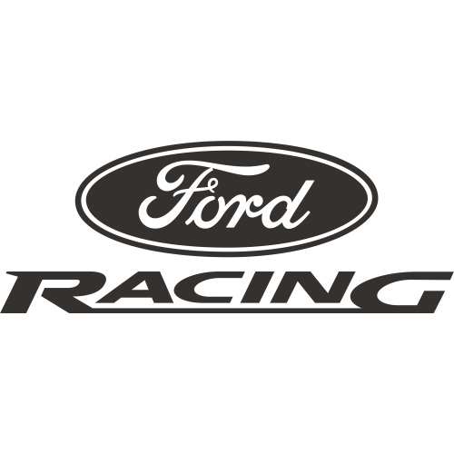 Autocollant Ford Racing monochrome