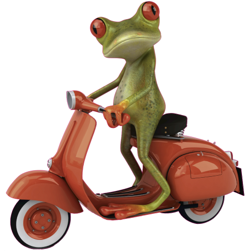 Autocollant Grenouille Vespa