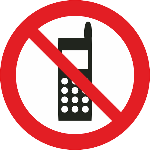 Autocollant Interdiction Aux Portables