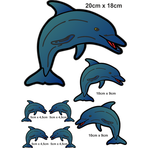 Autocollant Dauphin