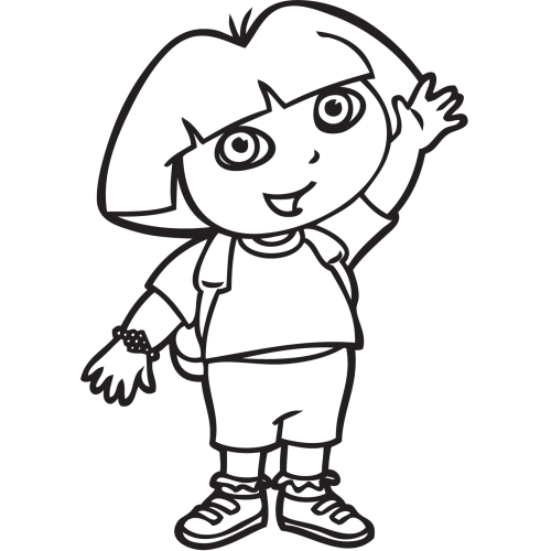 Sticker Dora Exploratrice