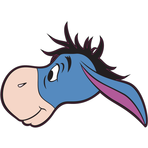 Autocollant Tete Bourriquet