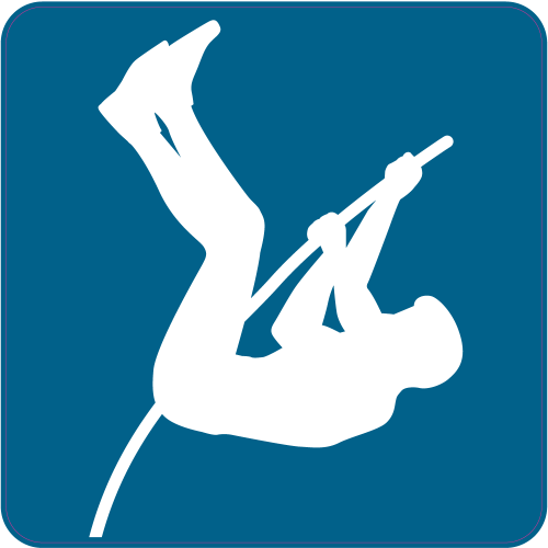 Autocollant Saut A La Perche A