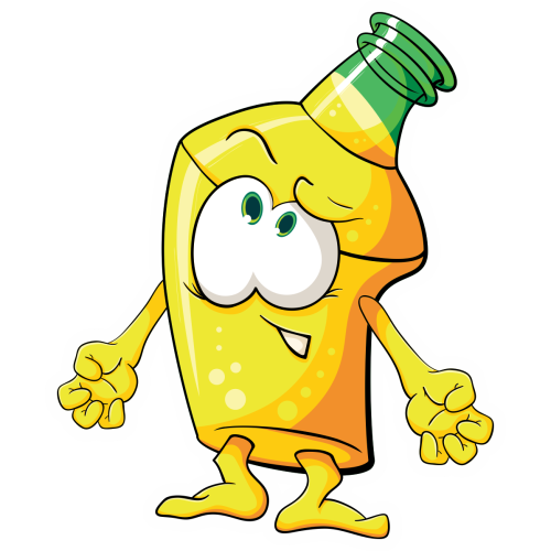 Autocollant Boisson Mascotte 8