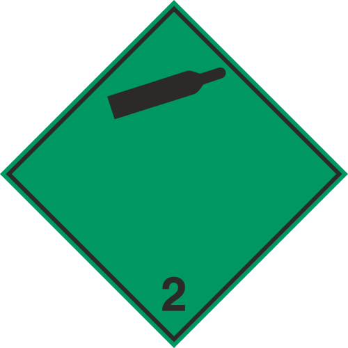 Autocollant Transport Gaz (non-inflammables Et Non-toxiques)