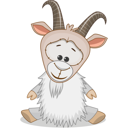 Autocollant Mignon Chèvre