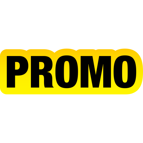 Autocollant Soldes Jaunes Et Noir Promo