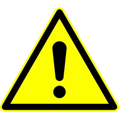 Autocollant Panneau Danger