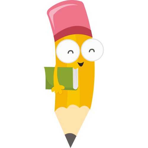 Autocollant Logo Crayon Mascotte 3