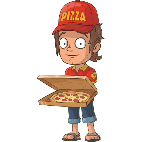 Autocollant Métier Livreur