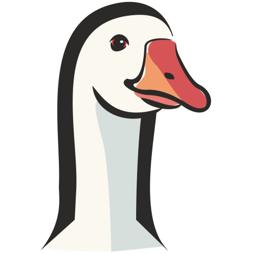 Autocollant Logo Animaux Ferme Oie