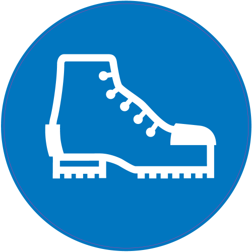 Autocollant Panneau Obligation Porter Chaussures De Sécurité