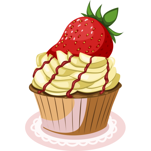 Autocollant Cup Cake 1