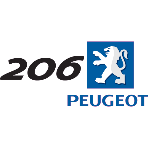 Autocollant Peugeot Logo 206 Droite