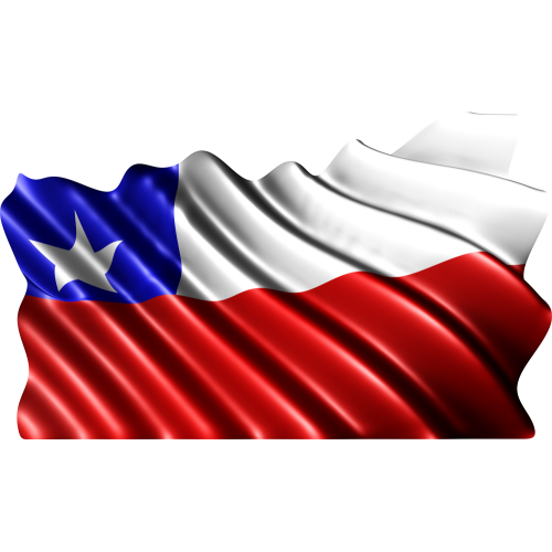 Autocollant Drapeau Chili