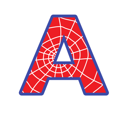 Sticker Lettrage Spider Man A