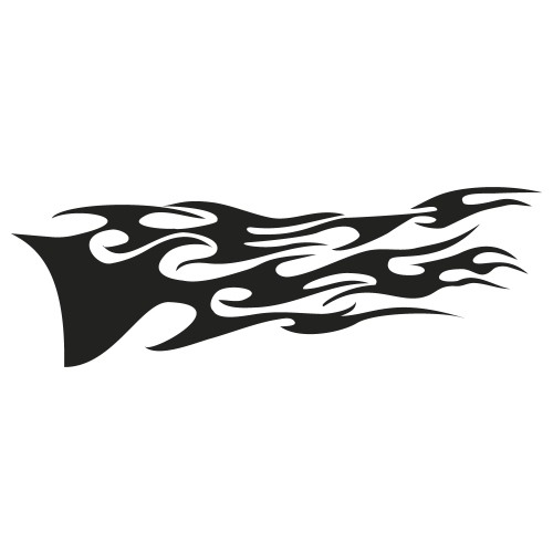 Sticker Deco Flaming