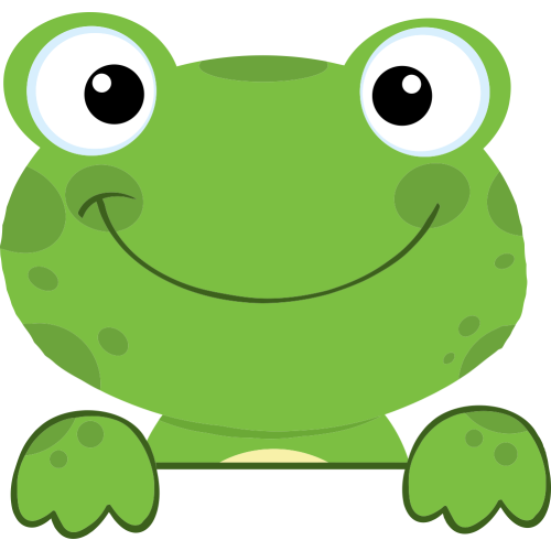 Autocollant Grenouille Sourire