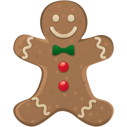 Autocollant Déco Noel Bonhomme Pain Epices