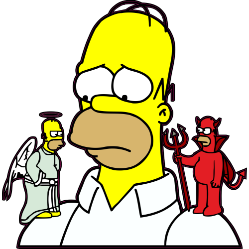 Autocollant Homer Simpson