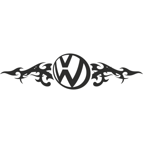 Sticker Volkswagen Flammes