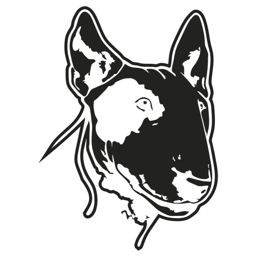 Sticker Chien Bull Terrier