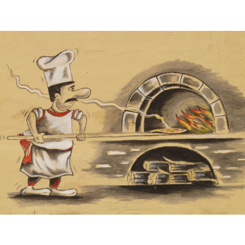Autocollant Pizza Chef 3